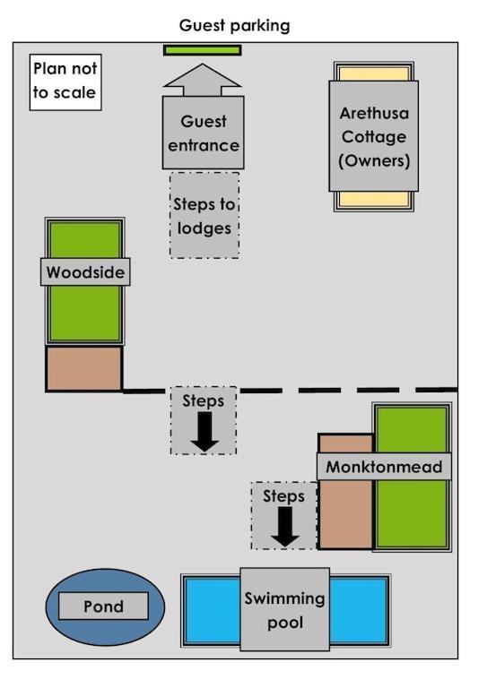 'Monktonmead Lodge' In Secluded Setting, With Private Indoor Pool. ライド エクステリア 写真